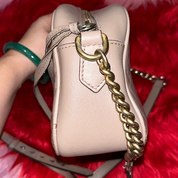 Gucci GG marmont matelasse nude dusty pink crossbody shoulder bag - Picture 7 of 17